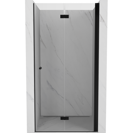 Mexen Mist-F folding shower door right 85 cm, transparent, black - 8A6-085-000-70-00-P