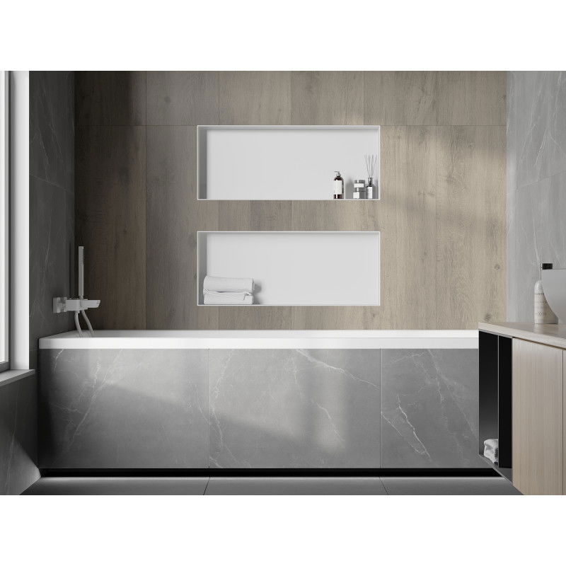 Mexen X-Wall-NR Recessed Shelf Without Flange 75 x 30 cm, White - 1921753010