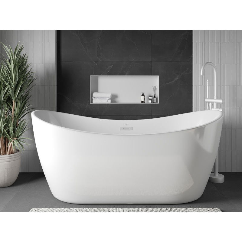 Mexen X-Wall-NR Recessed Shelf Without Flange 75 x 30 cm, White - 1921753010