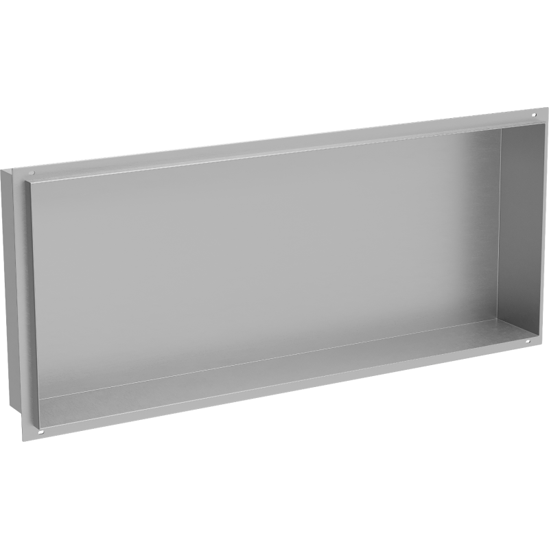 Mexen X-Wall-NR recessed shelf without flange 75 x 30 cm, inox - 1911753010