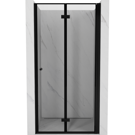 Mexen Mist-F folding shower door right 100 cm, black frame, black - 8A6-100-000-70-70-P