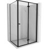 Mexen Mist-F folding shower cabin right 75 x 70 cm, black frame, black - 8A6T-075-070-70-70-P
