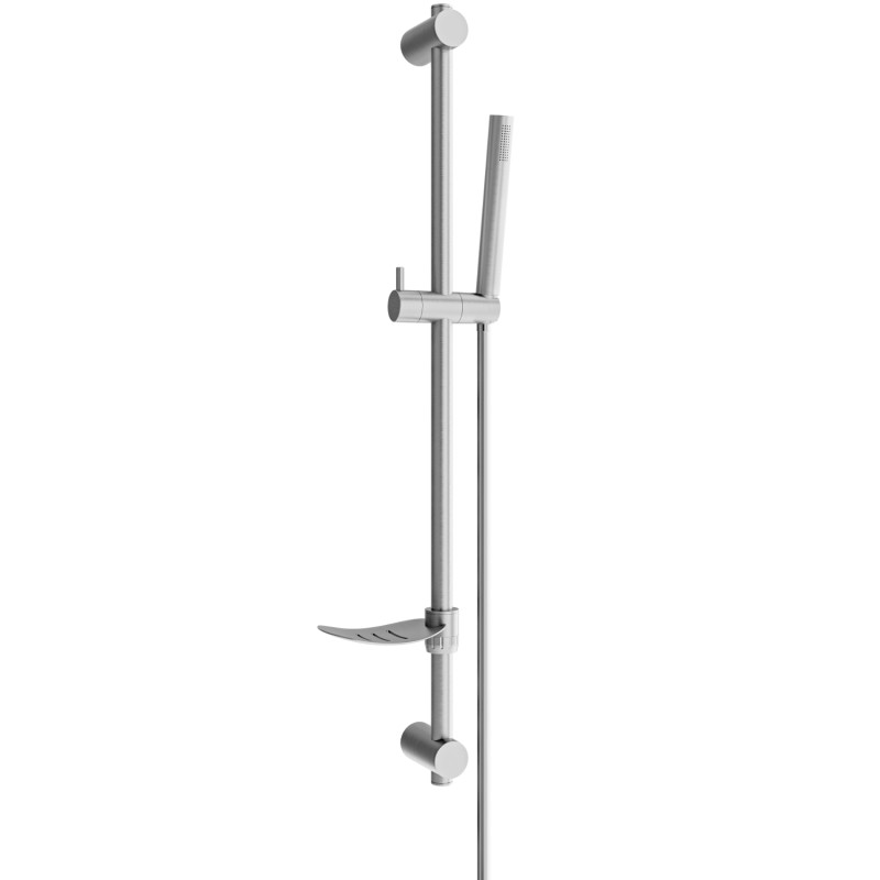 Mexen DF70 sliding shower set, brushed gun gray - 785704582-66