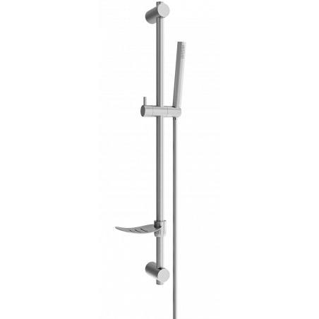 Mexen DF70 sliding shower set, brushed gun gray - 785704582-66