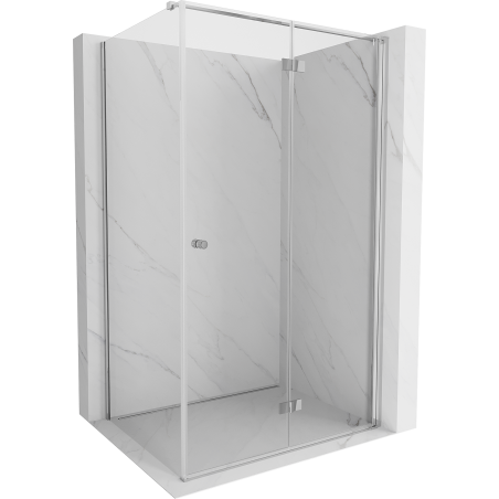 Mexen Mist-F folding shower enclosure right 85 x 70 cm, transparent, chrome - 8A6T-085-070-01-00-P