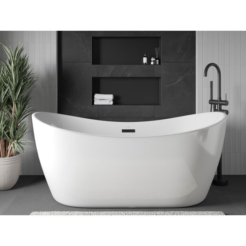 Mexen X-Wall-NR recessed shelf without flange 75 x 30 cm, black - 1971753010