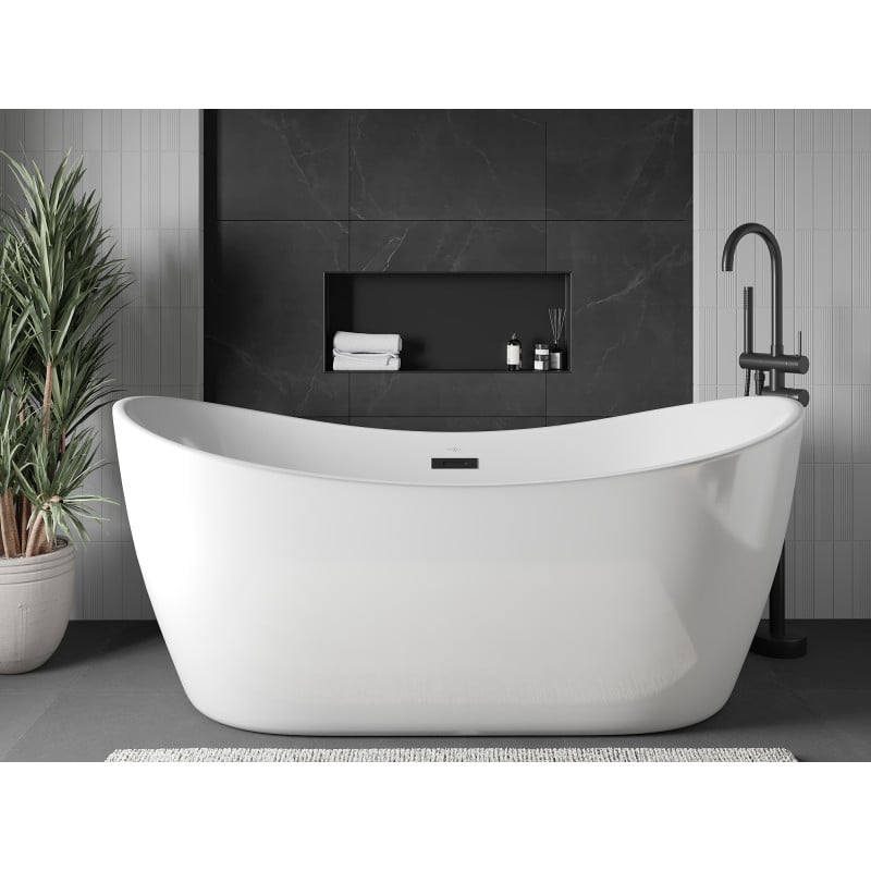 Mexen X-Wall-NR recessed shelf without flange 75 x 30 cm, black - 1971753010