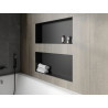 Mexen X-Wall-NR recess shelf without flange 75 x 30 cm, black - 1971753010