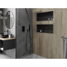 Mexen X-Wall-NR recess shelf without flange 75 x 30 cm, black - 1971753010