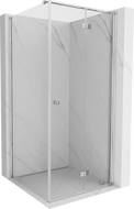 Mexen Mist-F folding shower cabin right 75 x 75 cm, transparent, chrome - 8A6T-075-075-01-00-P