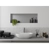 Mexen X-Wall-NR recess shelf without flange 90 x 30 cm, inox - 1911903010