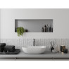 Mexen X-Wall-NR recessed shelf without flange 90 x 30 cm, inox - 1911903010