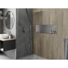 Mexen X-Wall-NR recess shelf without flange 90 x 30 cm, inox - 1911903010