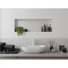 Mexen X-Wall-NR recessed shelf without flange 90 x 30 cm, white - 1921903010