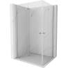 Mexen Mist-F Duo folding shower enclosure 120 x 105 cm, transparent, chrome - 8A6-120L-105P-01-00
