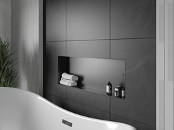 Mexen X-Wall-NR recessed shelf without a flange 90 x 30 cm, Black - 1971903010