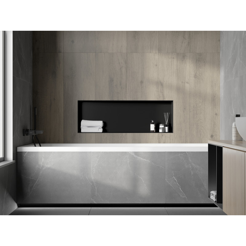 Mexen X-Wall-NR niche shelf without flange 90 x 30 cm, black - 1971903010