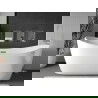 Mexen X-Wall-NR recessed shelf with a flange and shelf 90 x 30 cm, inox - 1911903010S