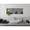 Mexen X-Wall-NR recessed shelf without flange with shelf 90 x 30 cm, inox - 1911903010S