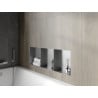 Mexen X-Wall-NR recessed shelf without flange with shelf 90 x 30 cm, inox - 1911903010S