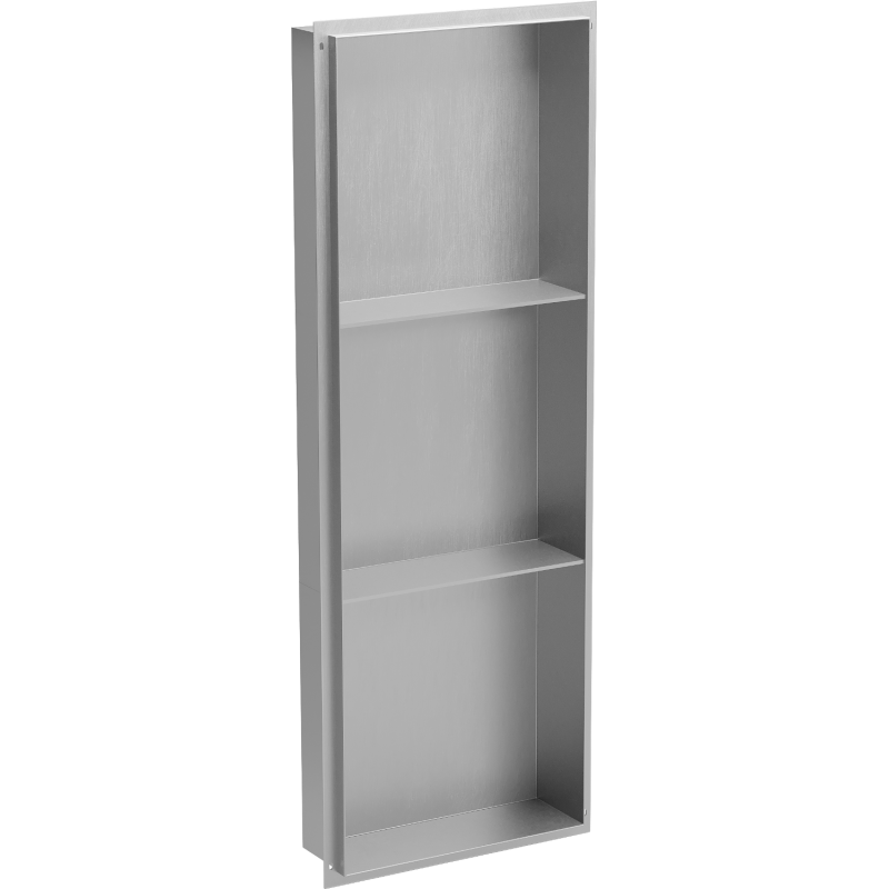 Mexen X-Wall-NR recessed shelf without flange with shelf 90 x 30 cm, inox - 1911903010S