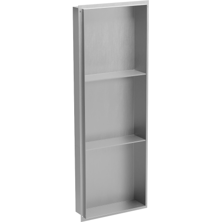 Mexen X-Wall-NR recessed shelf with a flange and shelf 90 x 30 cm, inox - 1911903010S