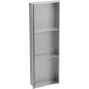 Mexen X-Wall-NR recessed shelf with a flange and shelf 90 x 30 cm, inox - 1911903010S