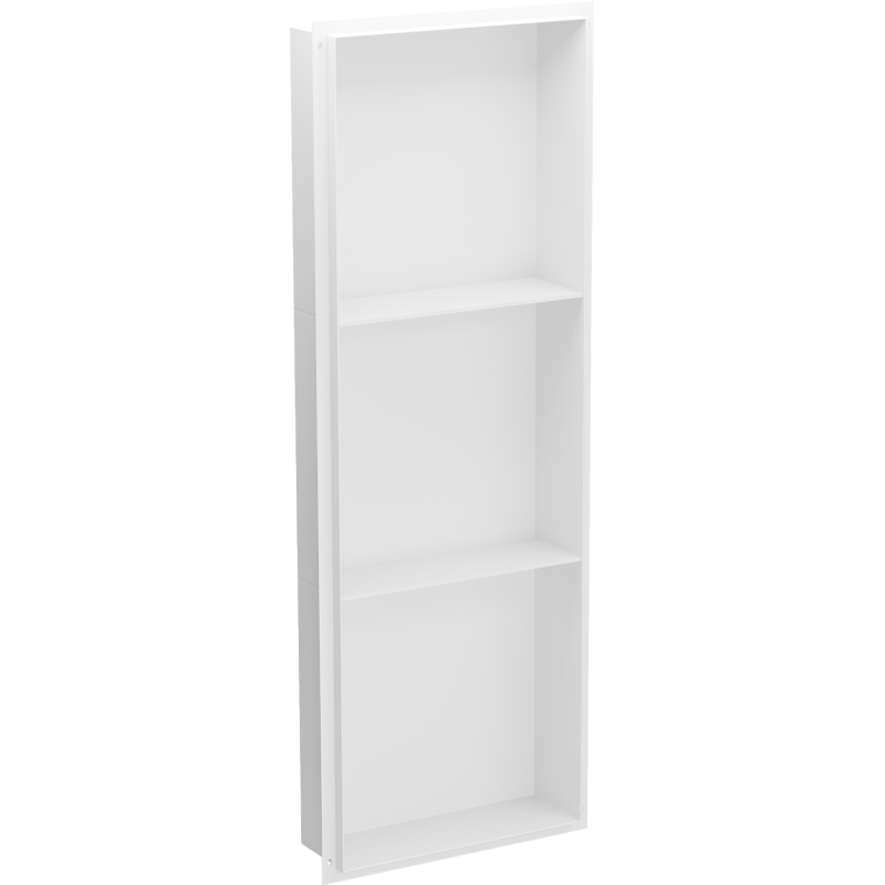 Mexen X-Wall-NR flush-mounted shelf without flange with shelf 90 x 30 cm, white - 1921903010S