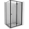 Mexen Mist-F right folding shower cabin 100 x 85 cm, black frame, black - 8A6T-100-085-70-70-P