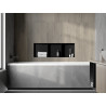 Mexen X-Wall-NR recessed shelf without flange with shelf 90 x 30 cm, black - 1971903010S
