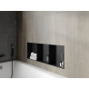 Mexen X-Wall-NR recessed shelf without flange with shelf 90 x 30 cm, black - 1971903010S