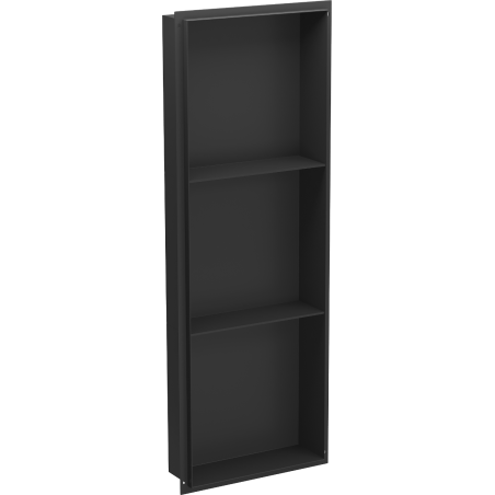 Mexen X-Wall-NR recessed shelf without flange with shelf 90 x 30 cm, black - 1971903010S