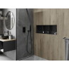 Mexen X-Wall-NR recessed shelf without flange with shelf 90 x 30 cm, black - 1971903010S