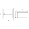 Mexen X-Wall-P Toilet Paper Holder, Inox - 1913