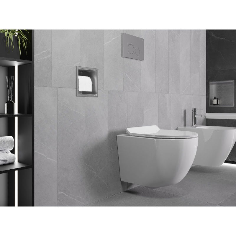 Mexen X-Wall-P toilet paper holder, inox - 1913