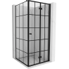 Mexen Mist-F folding shower cabin right 75 x 75 cm, black grid, black - 8A6T-075-075-70-77-P