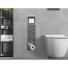 Mexen X-Wall-BP toilet paper holder with magazine rack, inox - 1914