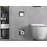 Mexen X-Wall-BP toilet paper holder with magazine rack, inox - 1914
