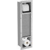 Mexen X-Wall-BP toilet paper holder with magazine rack, inox - 1914