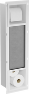 Mexen X-Wall-BP toilet paper holder with magazine rack, white - 1924