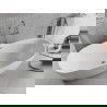 Mexen Luvo Slim freestanding bathtub 170 x 75 cm, white, chrome overflow - 52801707500-01