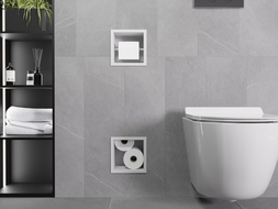 Mexen X-Wall-BP toilet paper holder with magazine, white - 1924