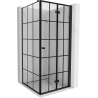 Mexen Mist-F folding shower cabin right 85 x 85 cm, black grid, black - 8A6T-085-085-70-77-P
