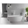 Mexen Luvo Slim freestanding bathtub 170 x 75 cm, white, white overflow - 52801707500-20