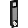 Mexen X-Wall-BP toilet paper holder with magazine rack, black - 1974