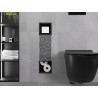 Mexen X-Wall-BP toilet paper holder with magazine, black - 1974