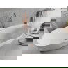 Mexen Luvo Slim freestanding bathtub 170 x 75 cm, white, overflow rose gold - 52801707500-60