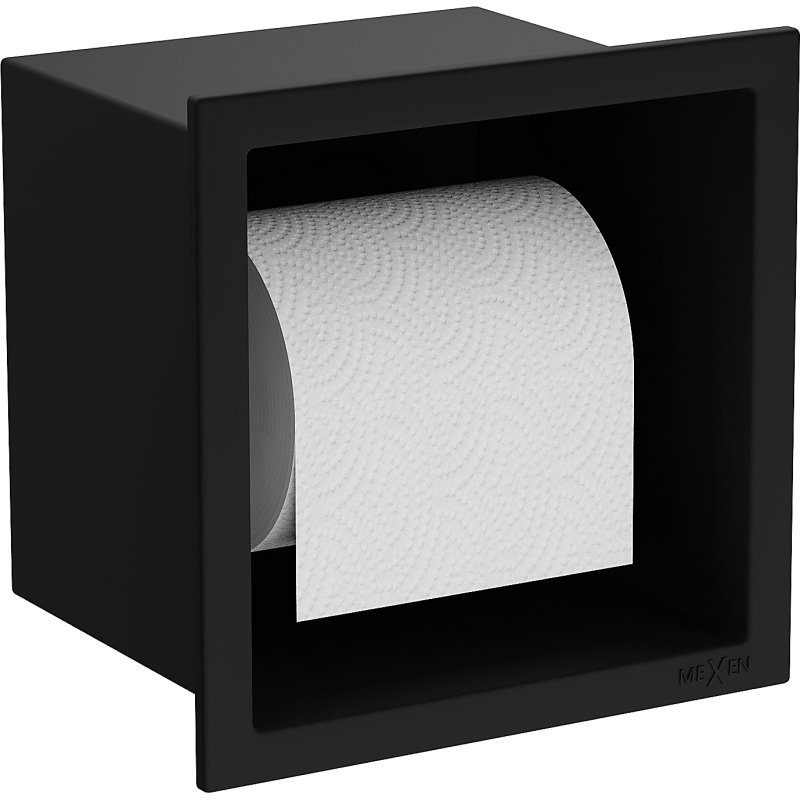 Mexen X-Wall-P toilet paper holder, black - 1973