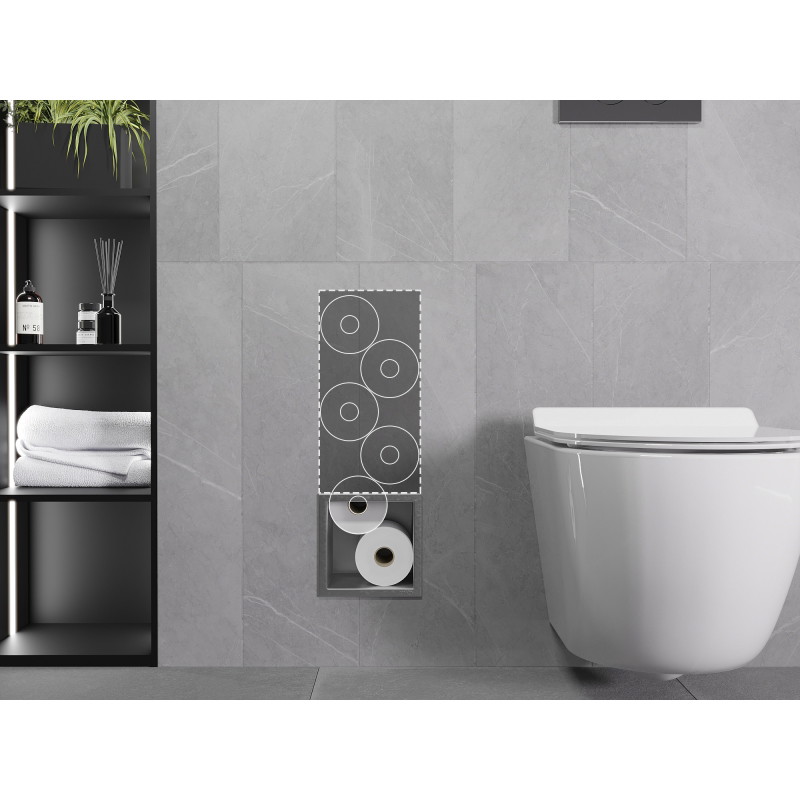 Mexen X-Wall-B toilet paper holder, inox - 1915