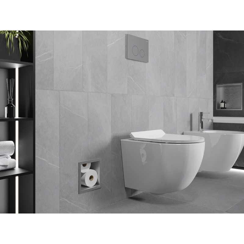 Mexen X-Wall-B toilet paper holder, inox - 1915